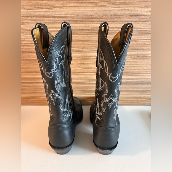 Tony Lama Womens (VF3033) Vaquero 11” Black Veil leather Cowgirl Boots Size 6B - Picture 8 of 14